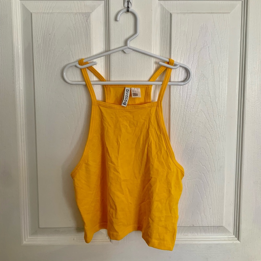 h&m yellow cami